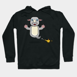 Cute Rhino Ghost and Flying Hoodie